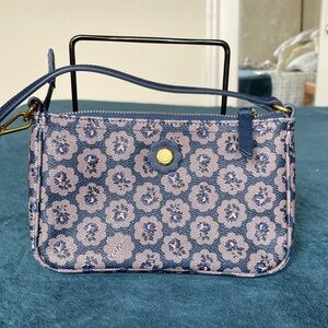 Cath kidston leather trim The Freston Demi Wristlet mini bag pochette